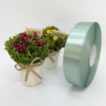 포장 리본 끈 제이제이리본 고밀도주자 40mm 50mm 76컬러 (길이 45M) 공단리본, 청카키