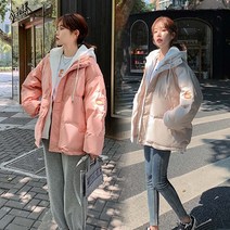 세광몰 당일발송 여성패딩점퍼 오버핏 후드 하프 경량패딩 11