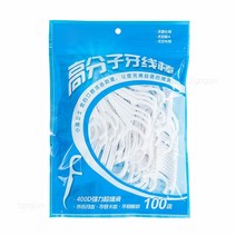 100 개 일회용 치실 치과 청소 치아 스틱 7.5cm 치간 브러시 위한, 100pcs Dental Floss
