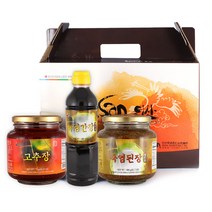인산가 3호 장류세트 고추장 된장 간장 전통장