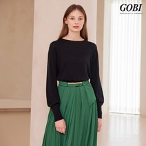 고비(GOBI) 실크 캐시미어 홀가먼트 라운드 풀오버