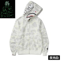 베이프 에이프 후드집업 bape 샤크후드 후드 점퍼 캐주얼 커플룩 오버핏 샤크후드집업