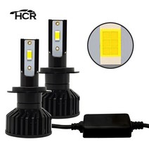 HCR 24000루멘 6500k 블랙에디션 LED 헤드라이트 전조등 안개등 화물차 24V호환 H1 H3 H4 H7 H8 9005 9006 880 881 1개(2개입), H7+C타입(소캣)