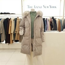 더아이잗 NC02 카키 폭스탈착 오리털패딩 IKBM2PD71