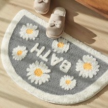 발매트 욕실 주방 극세사 반달 6종 모음, 썬플라워 반달매트 대