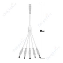전원분배기 호환 5.5mm 2.1mm DC 전원 분배기 케이블 1 ~ 2/3/4/5/6/8 웨이 5V 12V 24V 어댑터 LED 스트립, 13 1 to 5 way white_01 1pcs