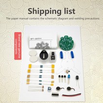 LED 호흡 빛 납땜 DIY 키트 모형 반딧불이 깜박이는 로봇 장난감 감광성 센서 모바일 부품 전자, 01 DIY Kit