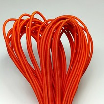 고무줄 텐트고무줄 굵은고무줄 탄성끈 탄성고무줄 폴대고무줄, 약2mm오렌지