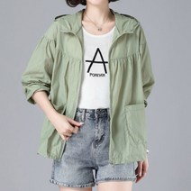 여름 셔링 바람막이 가벼운 외투 경량점퍼 햇빛 자외선차단