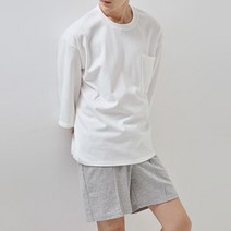 드림 오버핏 포켓 7부 티