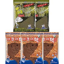 [무료배송]아쿠아 베스트 커플2 총5개 (아쿠아텍2 3개+김밥_2개) 떡밥 어분 글루텐 집어제