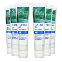 Desert Essence Tea Tree Oil Toothpaste Mint 데저트에센스 내츄럴 티 트리 오일 치약 민트 176g(6.25oz) 6팩 펄이지엥