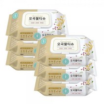 깨끗한나라 오곡물티슈 캡형100매 x6개