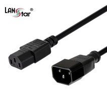 일자형 PC전원 파워 연장케이블/ 블랙/벌크/ 서버UPS 연결용, 3M, 1개