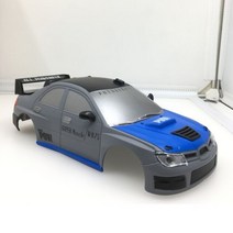 대형rc카 RC 자동차 1/28 바디 쉘 106mm 휠베이스 MINI-Q 미니 Z XRX DRZ HGD1 Kyosho, Subaru 블루(파랑)