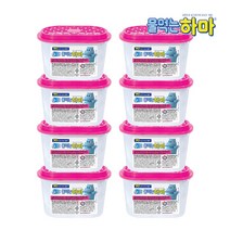 물먹는하마 옷장용 8개 제습제 방습제 흡습제 탈취제 염화칼슘 습기제거제 냄새 곰팡이방지 신발장 서랍장용