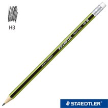 스테들러 노리스에코 지우개연필 182-30 (낱개) HB 고급연필 친환경제조방식 연필, 182-30/HB