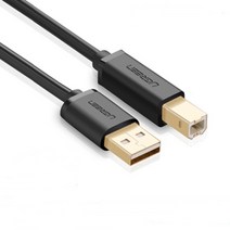 USB 케이블 오디오 피씨파이 하이파이 HIFI 오디오믹서 USB DAC 연결잭 프린터 복합기 AB 케이블 고급형 금도금, 2m