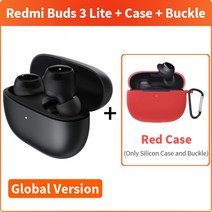가성비 좋은 Xiaomi Redmi Buds 3 Lite 이어폰 TWS Bluetooth 5.2 헤드셋 IP54 18 시간 배터리 수명 Mi Tur, 10 Add Red Case