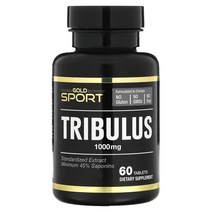 California Gold Nutrition (캘리포니아 골드 뉴트리션) 스포츠 - Tribulus 1 000mg 60정(1), 기본