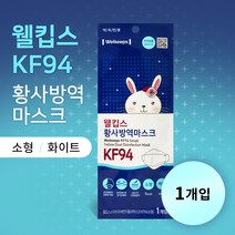 웰킵스 황사 방역 마스크 KF94 화이트 소형 1매