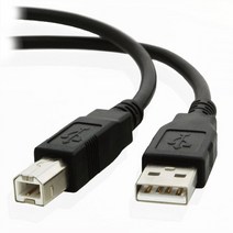 나인틴 USB 고속 2.0 A To B 케이블 캐논 브라더 용 삼성 Hp 엡손 롱 프린터 코드 1m 1.5m 3m Black Shielded P3, [01] 1.5m