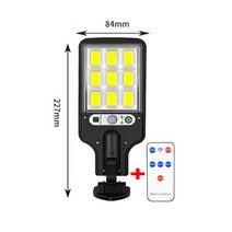 무선 태양광 led 투광기 라탄 버섯 센서 광전 방폭 간접 조명 정원 등 정원 안뜰, rc가있는 108cob, 4개