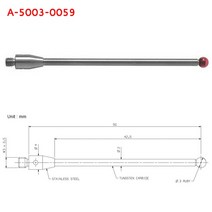 CMM 터치 프로브 스타일러스 3mm 직경 루빈 볼 세라믹 스템 M4 A-5003-3680/ 0051 툴 기계 및 비교기, 한개옵션1, 01 A-5003-0059
