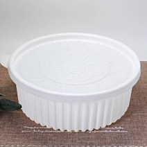 탕용기(소) 감자탕 200세트(뚜껑+몸통) 225파이 두껍고 튼튼함, 1box, 200개입