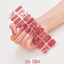 1sheet 컬러풀 레인보우 네일 스티커 패션 일본 네일 아트 랩 샤이니 아플리케 장식, ss084