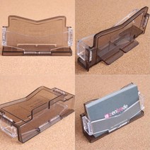 회사 대표실 미팅룸 면접사무실 투명 명함꽂이 쿠폰 쿠폰함 개업선물 박스 받침대, 검정