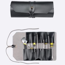 파티션 10개 목공 인테리어용 롤 공구 파우치 다용도공구함 정리정돈 보급형 공구대, 브라운