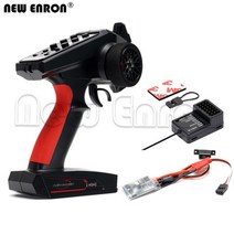 새로운 enron 3ch4ch6ch 2.4ghz rc 자동차 컨트롤러 scx10 axi03007 trx4용 수신기가 있는 디지털 라디오 원격 제어 송신기, 6ch-8s-esc