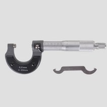 정밀측정 래칫스탑 0 25 마이크로미터 U자 측정 도구, 마이크로메타 0 25