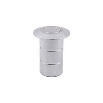 스텐 크롬 먼지마개 32파이 41mm BS-302 / 강화도어 하부 잠금장치 먼지커버 유리문 강화유리문 바닥 걸쇠 유리정 아대