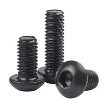 M4 블랙 20개 육각 소켓 트러스 헤드 볼트 ISO7380 둥근 머리 나사 Grade 10.9, M4 (20pcs), 12mm