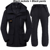 여성용 스노보드 다운 재킷 스트랩 팬츠-30 도 스키웨어 보온 겨울 스포츠웨어