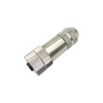 커넥터M12 항공 센서 커넥터 금속 플러그 헤드 이더넷 EtherCat Profinet Shield IP67 금도금 4 5 8 핀 A/B, 02 B-Coding_02 5P_01 Male