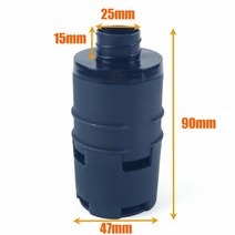 25mm 공기 디젤 주차 히터 흡기 필터 소음기 흡기 파이프 3 유형 webasto eberspacher black에 적합, B형