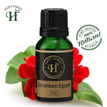 행복숲-천연 아로마오일 15ml/티트리/라벤더/라임, 20_천연 제라늄(15ml)