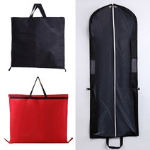 드레스커버 한복보관 부직포커버 이동가방 보관 커버-E, 드레스커버-E-레드, 1개, 1개