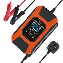 FOXSUR FOXSUR-12V 7A 완전 자동 스마트 충전기 7 단계 칼슘 젤 AGM 습식 납 산성 배터리 자동차 바이크 오토바이 수리, [04] 12V 7A UK Plug, 04 12V 7A UK Plug