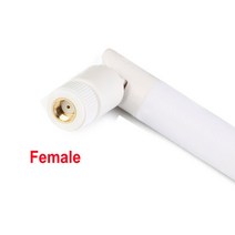 2.4GHz 6DBI 2.4G 안테나 RP-SMA Bluetooty IEEE WLAN/WiMAX/MIMO 옴니 WIFI 안테나 남성 여성 무선 라우터, 04 White Female