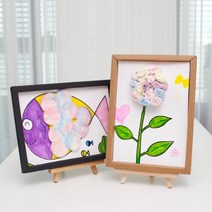 diy 방과후만들기 물감놀이 코인 티슈로 작품만들기 재료, 선택안함