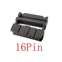 10Pcs FC-6P/8/10/12/14/16/18/20/24/26/30/34/40/50 핀 피치 2.54mm IDC 소켓 1.27 용 이중 행 암 헤더 커넥터 mm 와이어, 06 2x8Pin