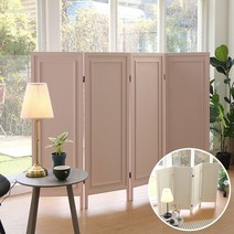 milovhi 접이식 낮은 파티션 4단 사무실 공간분리 이동식 우드 파티션 가벽 만들기, 스카이그레이