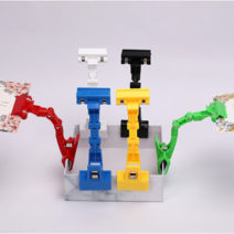 플라스틱 pop집게(다관절집게10개), 빨간색