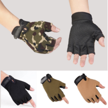 (에레넨) 남성 스포츠 레저 운전 논슬립 반장갑, 1.블랙