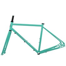 그래블자전거 그래블 바이크 입문로드자전거 입문용 초보 해안 Cx01 자전거 프레임 700c 자갈 크롬 몰리브, 02 green_04 53cm(180-185cm)