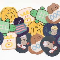로마네 마우스패드 PVC 논슬립, 너티, 1개